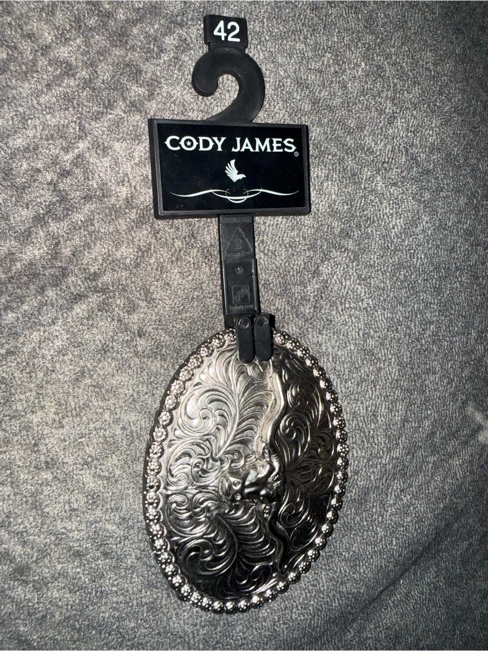 Cody James Western Bull Head Silver Belt Buckle - Men Accessories